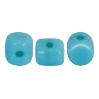 Les perles par Puca® Minos Perlen Opaque blue turquoise 63030